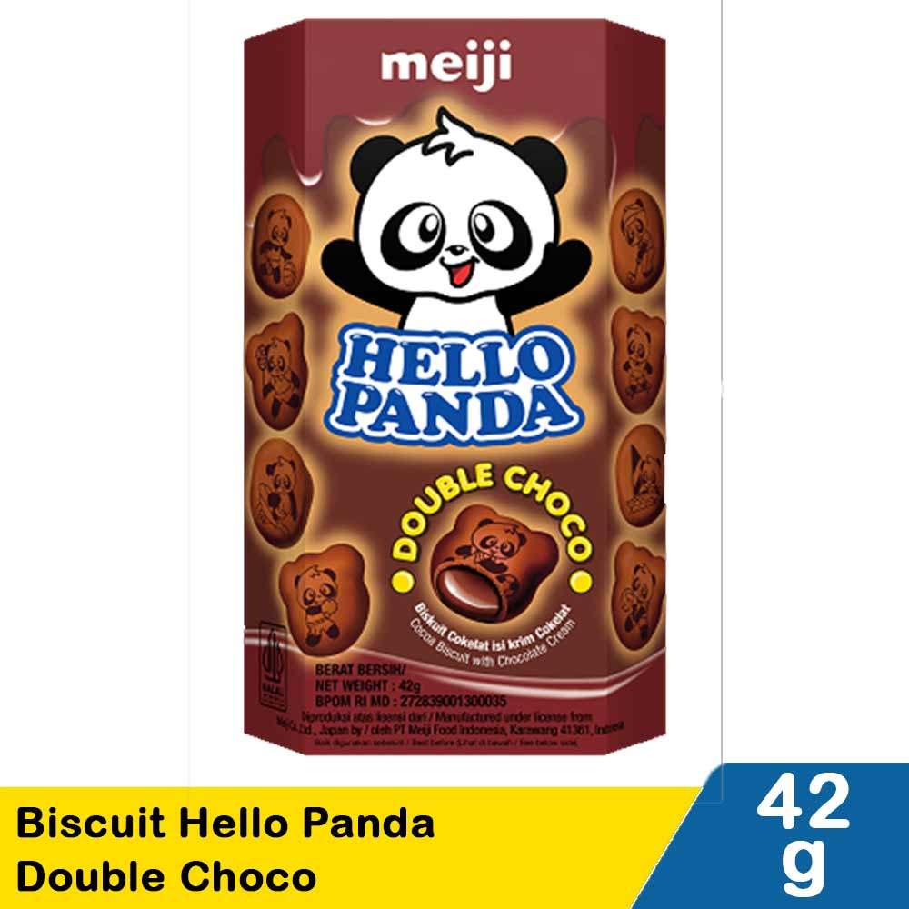 MEIJI BISCUIT HELLO PANDA DOUBLE CHOCO 42g
