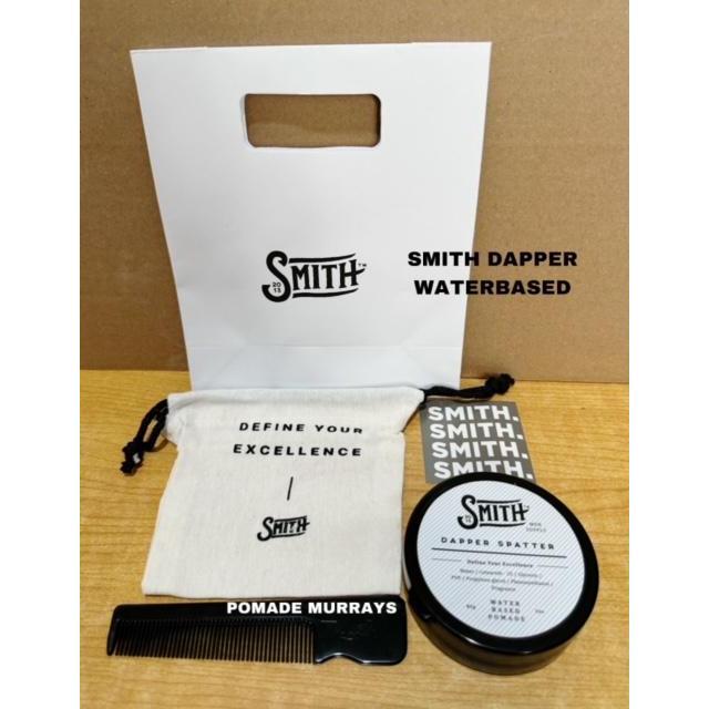 Pomade Smith Dapper Spatter Waterbased (FREE SISIR & POUCH)