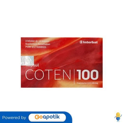 Coten 100 Box Isi 30 Kapsul