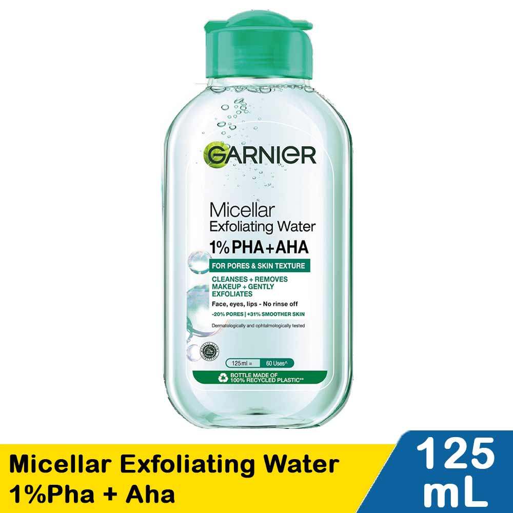 GARNIER MICELLAR EXFOLIATING WATER 1%PHA +  AHA 125ml