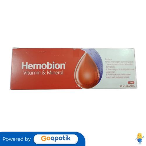 Hemobion Box Isi 100 Kapsul