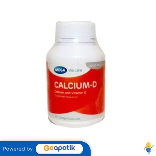 Mega We Care Calcium D Botol 30 Kapsul