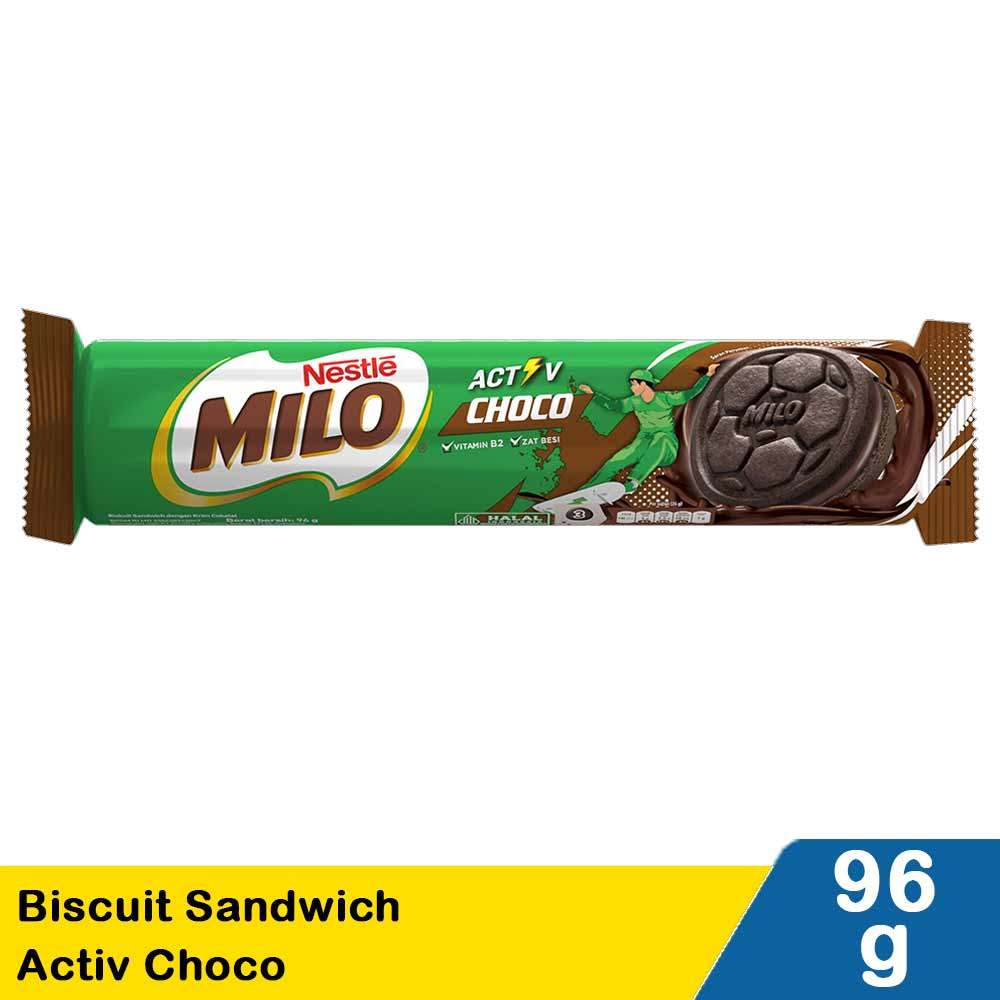 MILO BISCUIT SANDWICH ACTIV CHOCO 96g