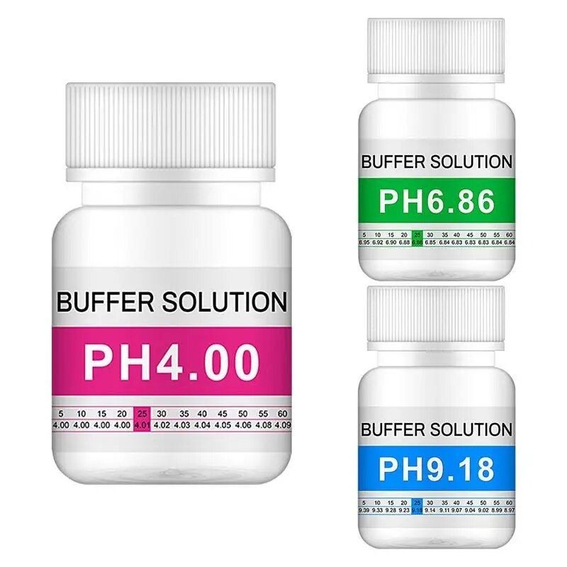 BUFFER PH METER CAIRAN KALIBRASI 50ML PH METER KIT PH 4.00 6.86 9.18 BUFFER SOLUTION CAIRAN