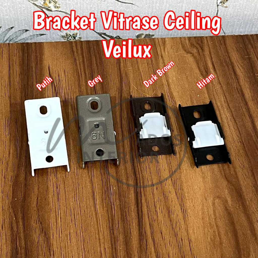 Bracket Kaki Single Rel Vitrase Ceiling/ Single Bracket / Ceiling Plafon rel / Plafon Single Rail