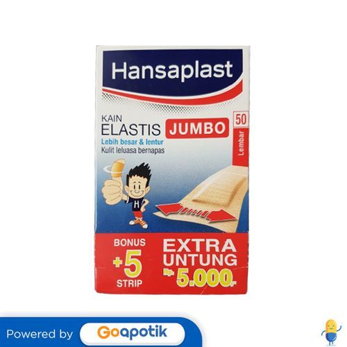 Hansaplast Kain Elastis Jumbo Box 50 + 5 Lembar