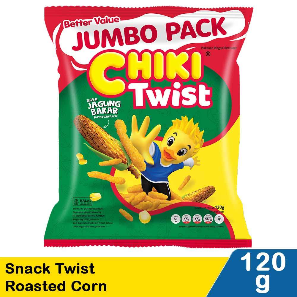 CHIKI SNACK TWIST ROASTED CORN 120g