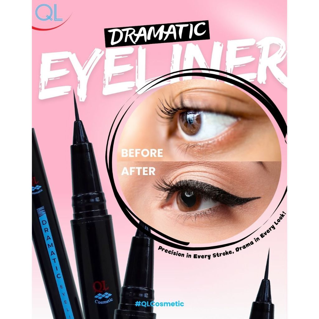 QL Cosmetic - Dramatic Eyeliner Waterproof 1 ML