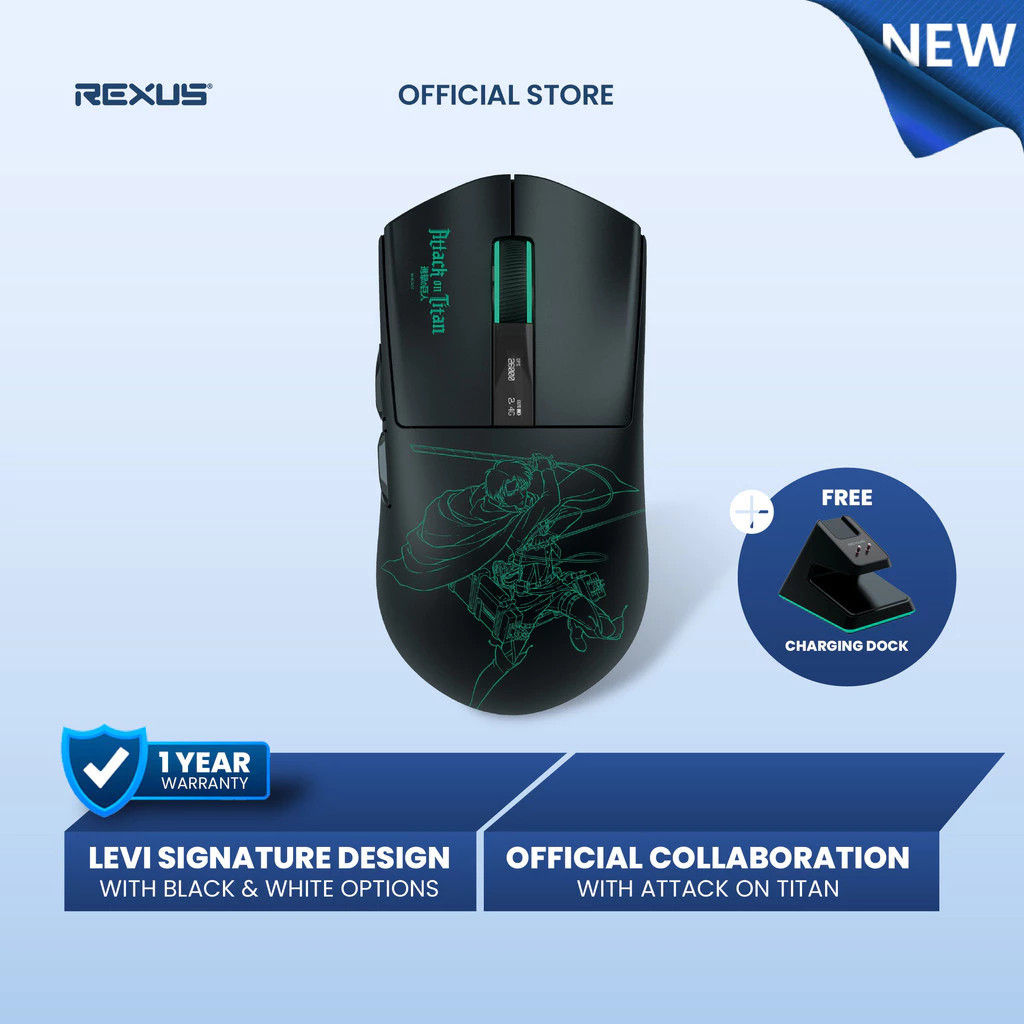 Mouse REXUS Gaming Bluetooth Wireless & Wired Sable RX-140 AOT with Docking Charging