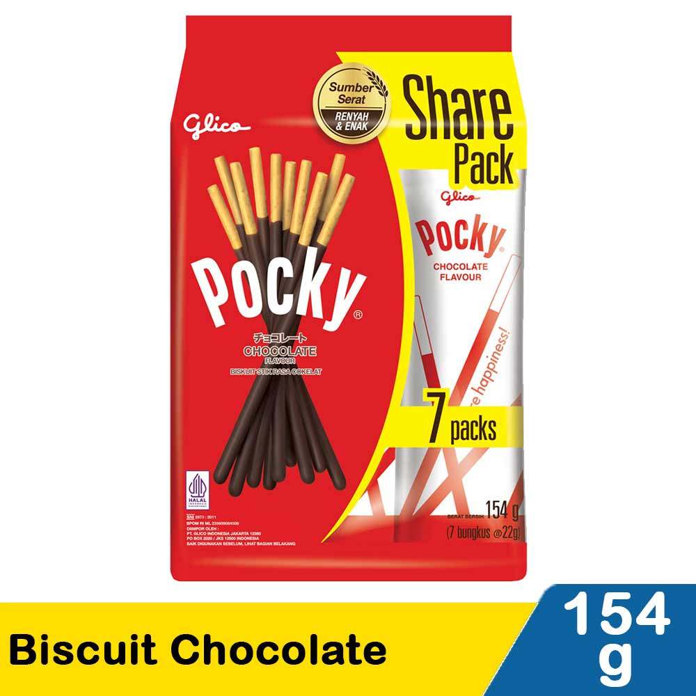 GLICO BISCUIT POCKY CHOCOLATE 154g