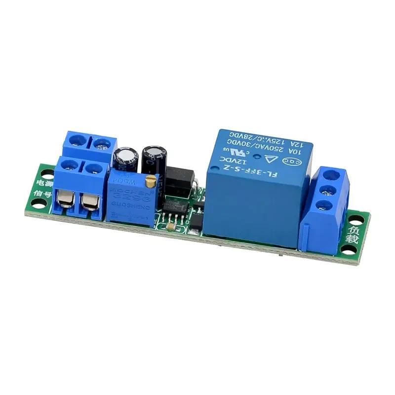 12V Time Delay Relay Module Car Start Delay Swit with Optocoupler Signal Trigger Time Adjustable