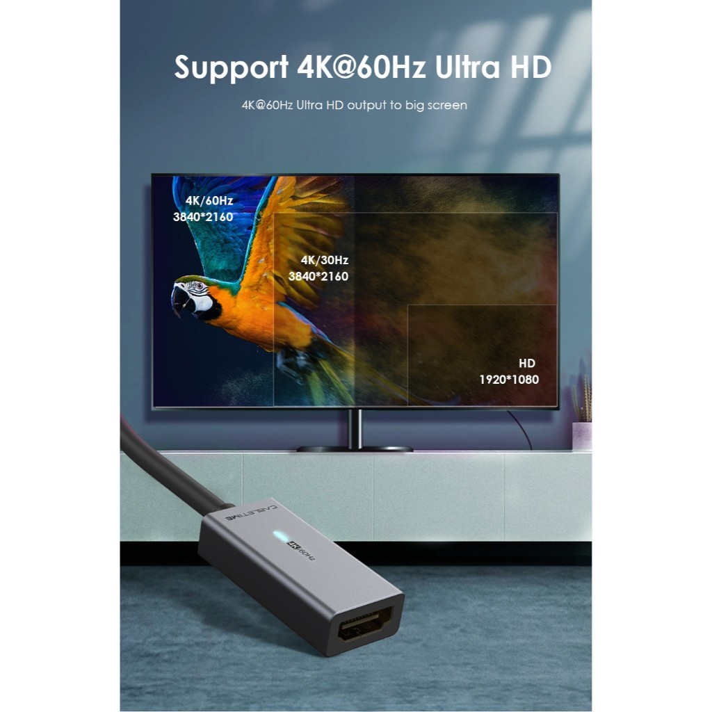 GS CABLETIME Converter DisplayPort DP to HDMI Windows