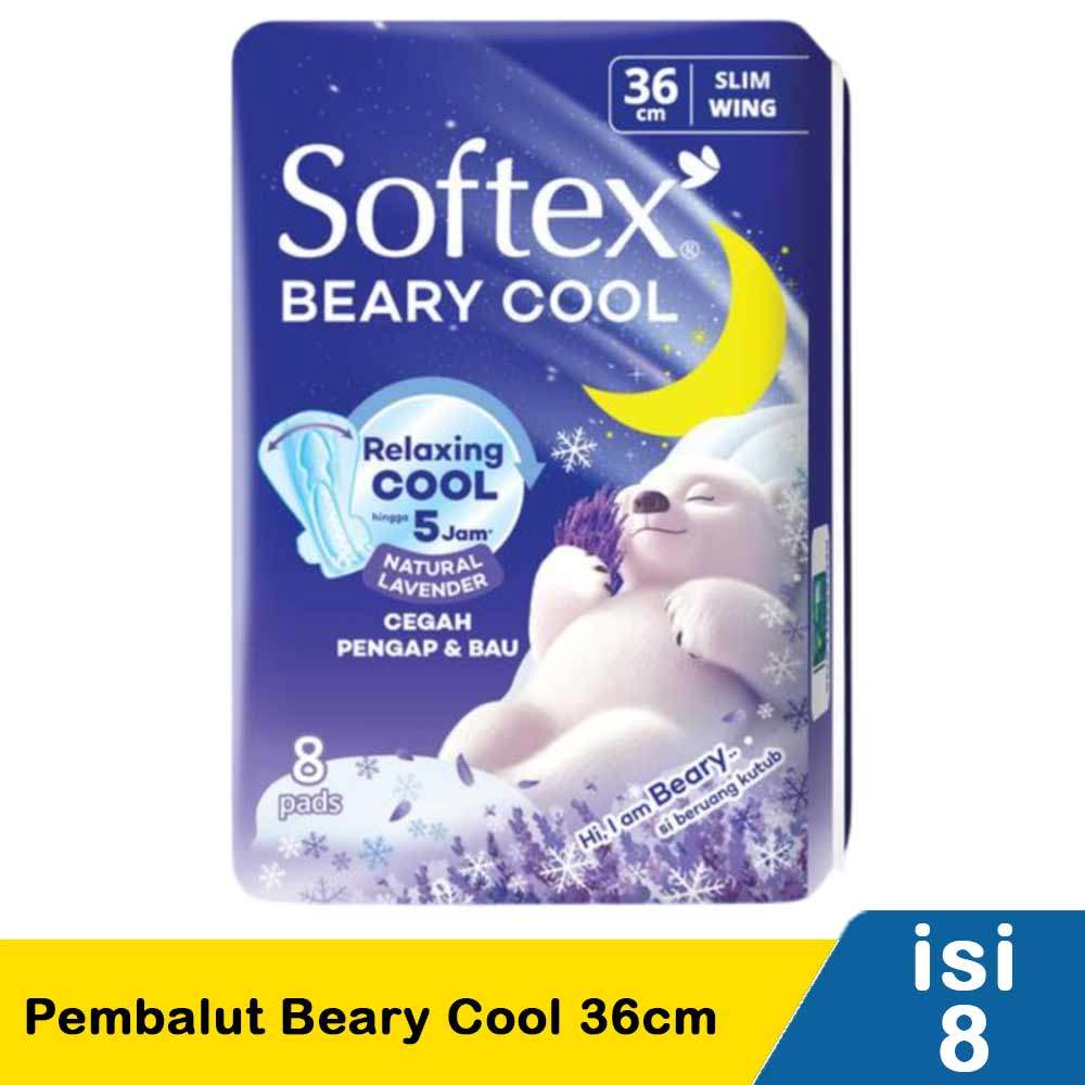 SOFTEX PEMBALUT BEARY COOL 8'S  36cm