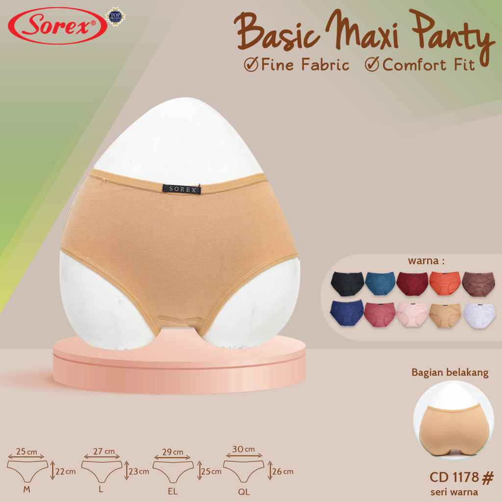 Celana Dalam Wanita Sorex 1178 Underwear Basic