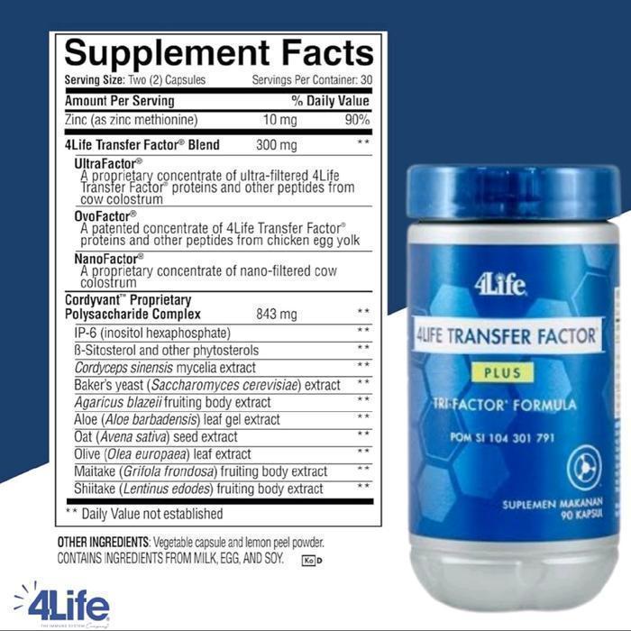 Ready 4Life Transfer Factor Plus isi 90 Kapsul