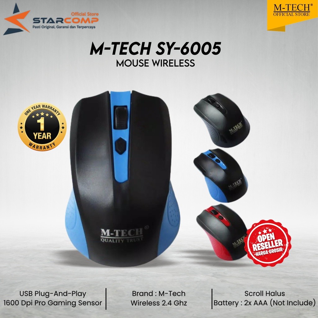 Mouse Wireless M-tech SY-6005 - Mouse Mtech SY6005