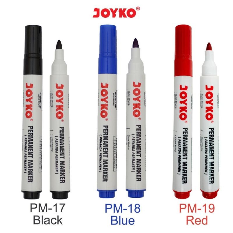 [ PCS ] Spidol Permanent Joyko PM 17/18/19