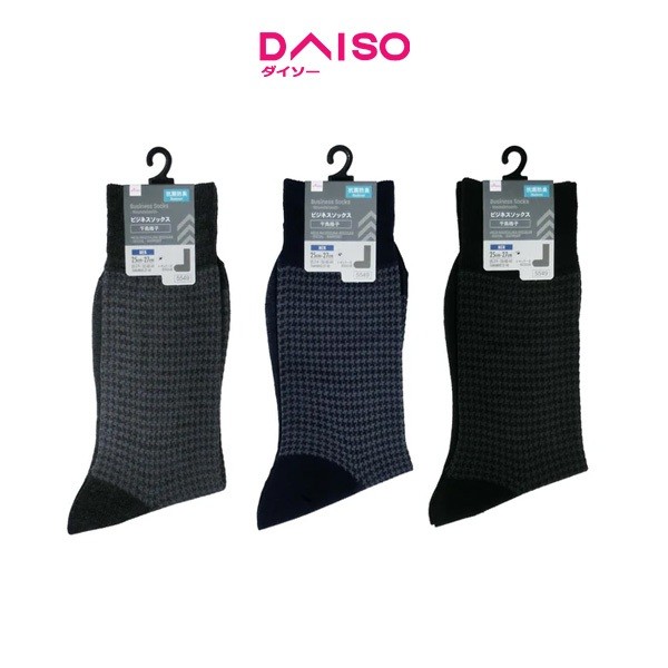 Daiso Regular Socks -Business - Houndstooth-
