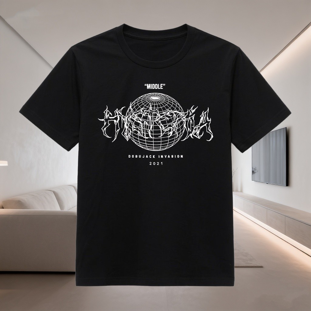 MIDDLE COD Kaos Distro 24s Combed 100% Katun Terlaris Abadi Longgar