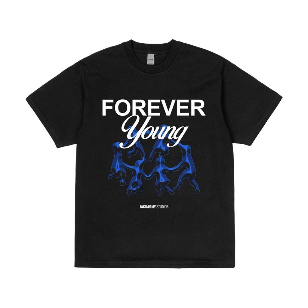 Jackarmy - Tshirt Forever Young Cott 24s