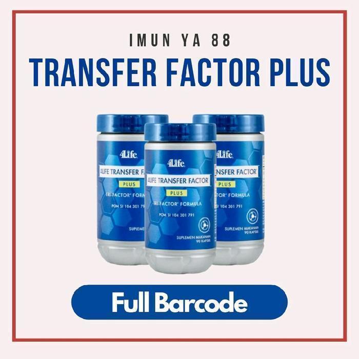 TF PLUS 100% ORIGINAL TRANSFER FACTORR PLUS 4LIFEE - BARCODE CUT