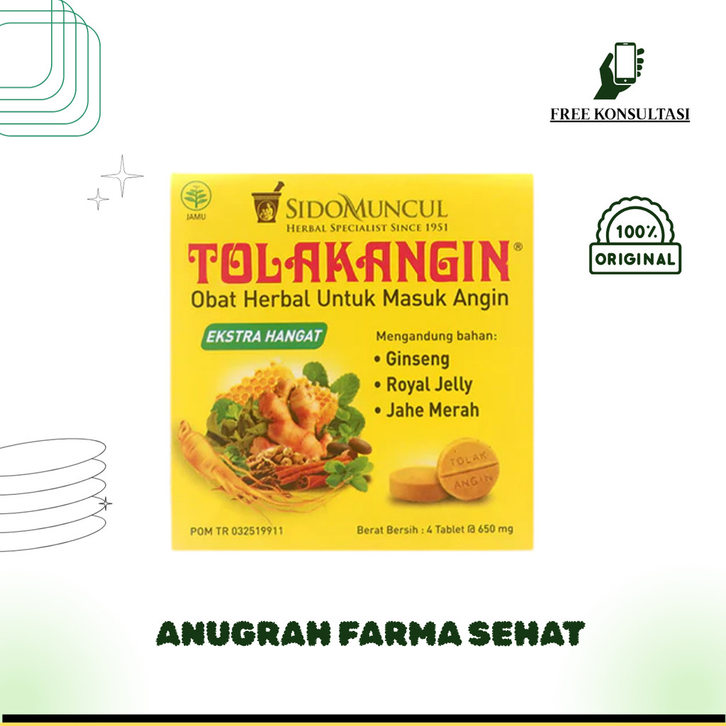 TOLAK ANGIN EXTRA HANGAT 4 TABLET