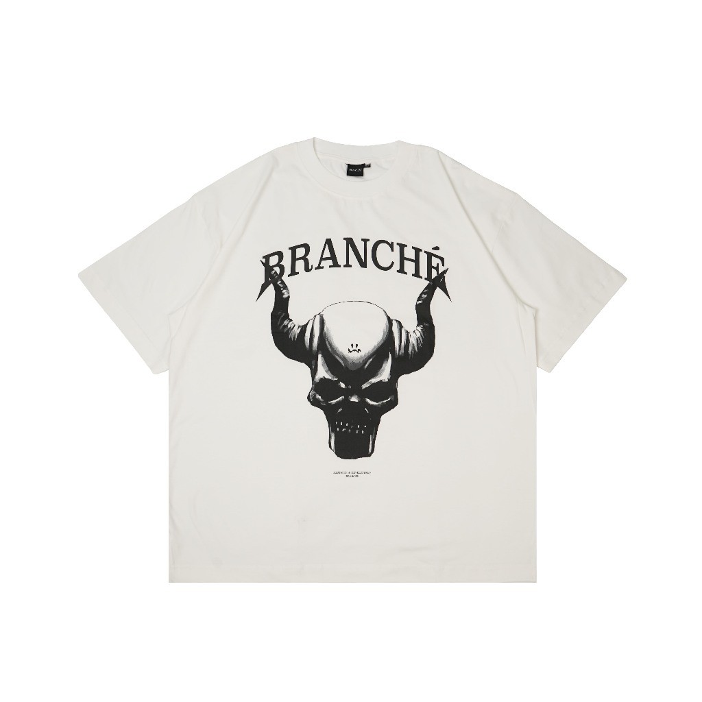 COD Branché Oversize Tshirt Demon Skull White