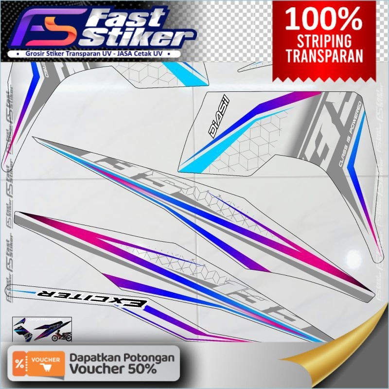 (COD) striping transparan Jupiter MX old / lama