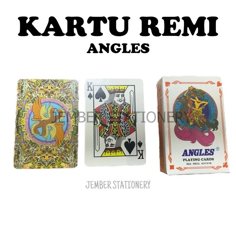 (1set) Remi Angles | Kartu Remi Angles