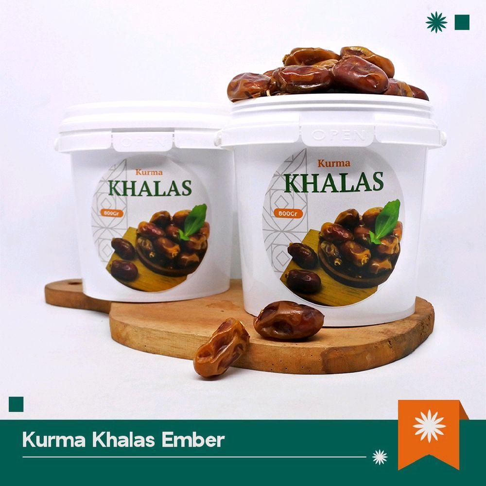 Kurma Khalas EMBER 850 gr manis lembut( EXP 2027)