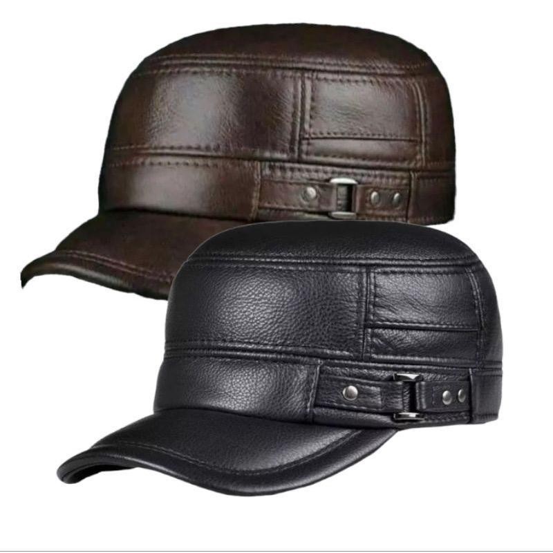 DISKON 50% TOPI PRIA KOMANDO KULIT PREMIUM