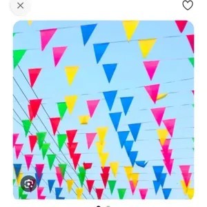 bendera segitiga warna warni 5 meter PROMO
