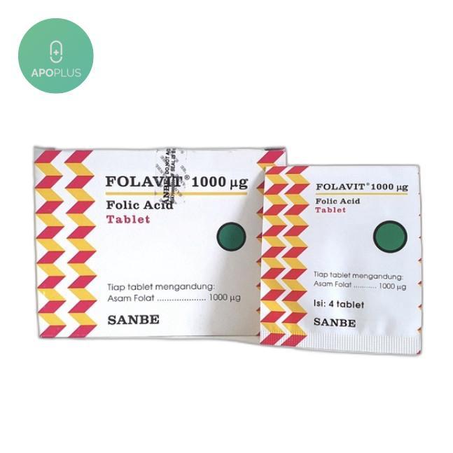 Folavit 1000mcg 4s tablet