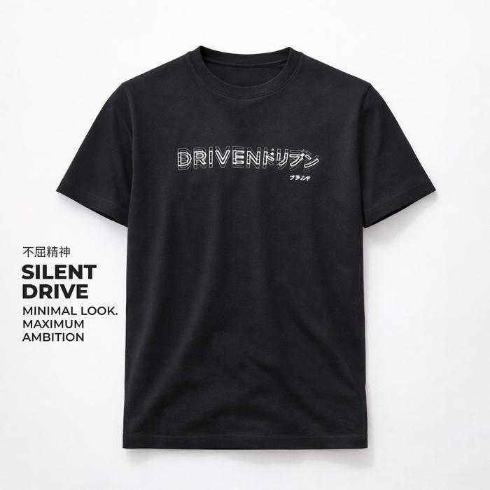 Ryusei Kaos Pria Driven Black - S