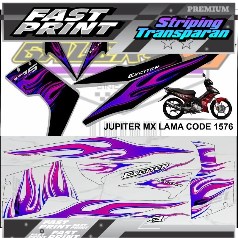 striping transparan Jupiter MX old
