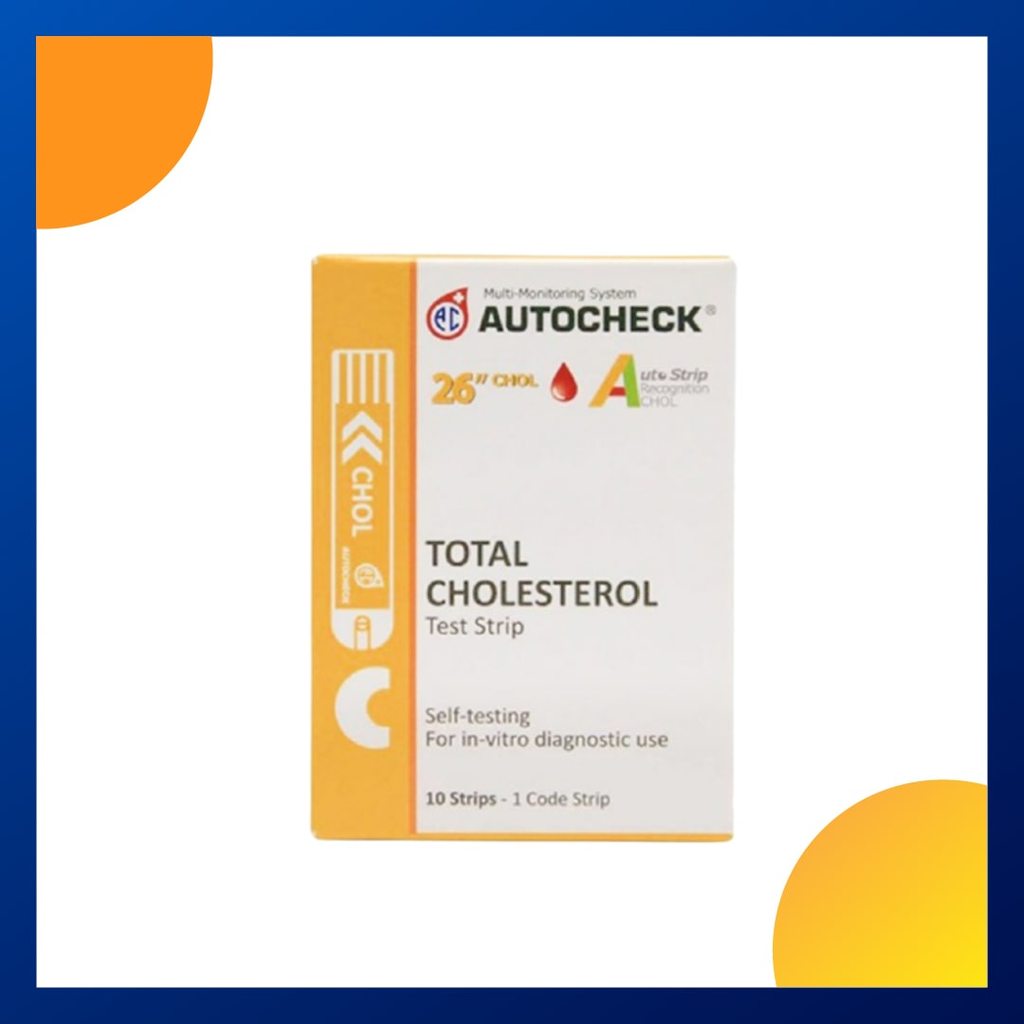 Autocheck Total Cholesterol Box 10 Test Strips