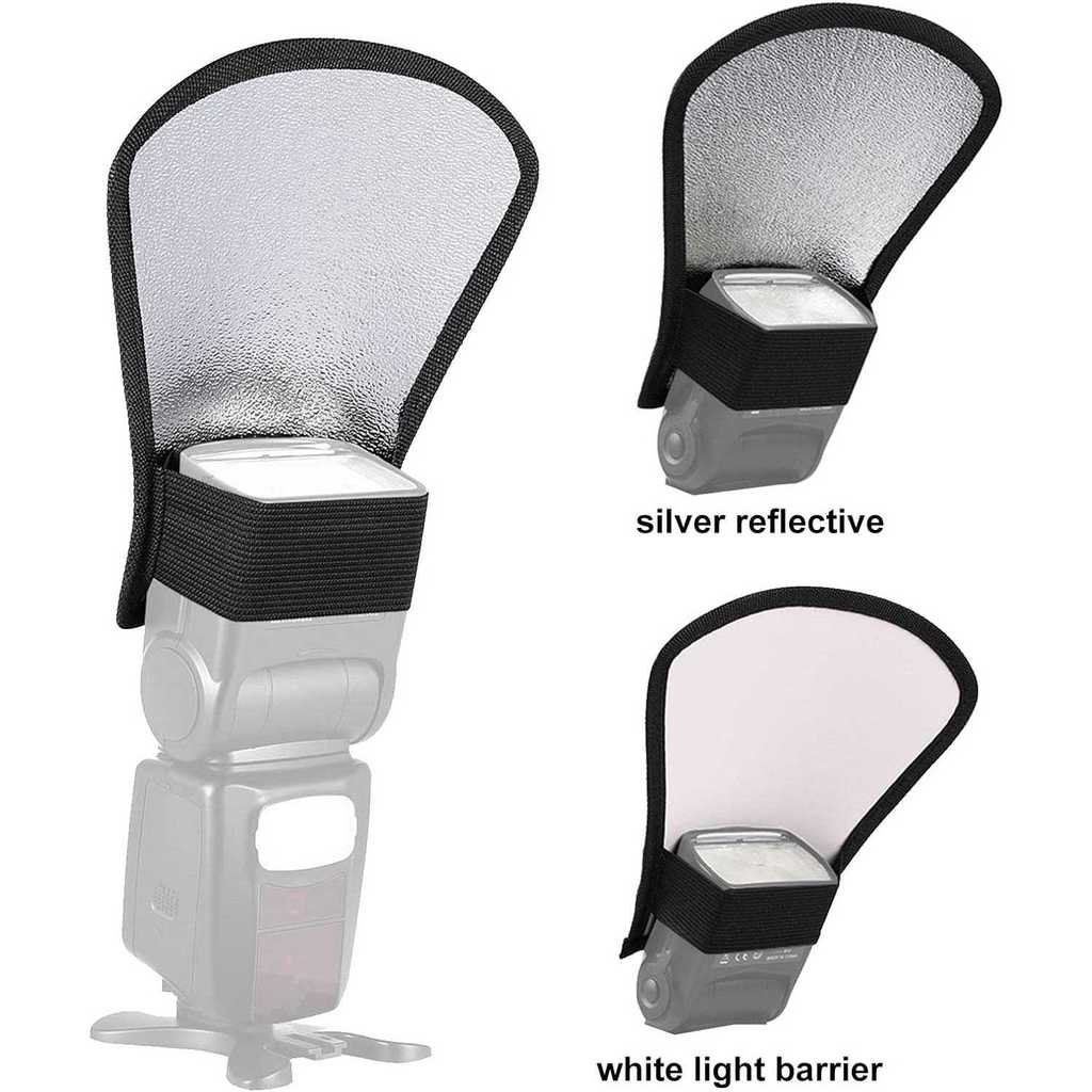 StoreAZIZAH - Kamera Flash Diffuser Softbox Reflektor 2in1 - SNL18