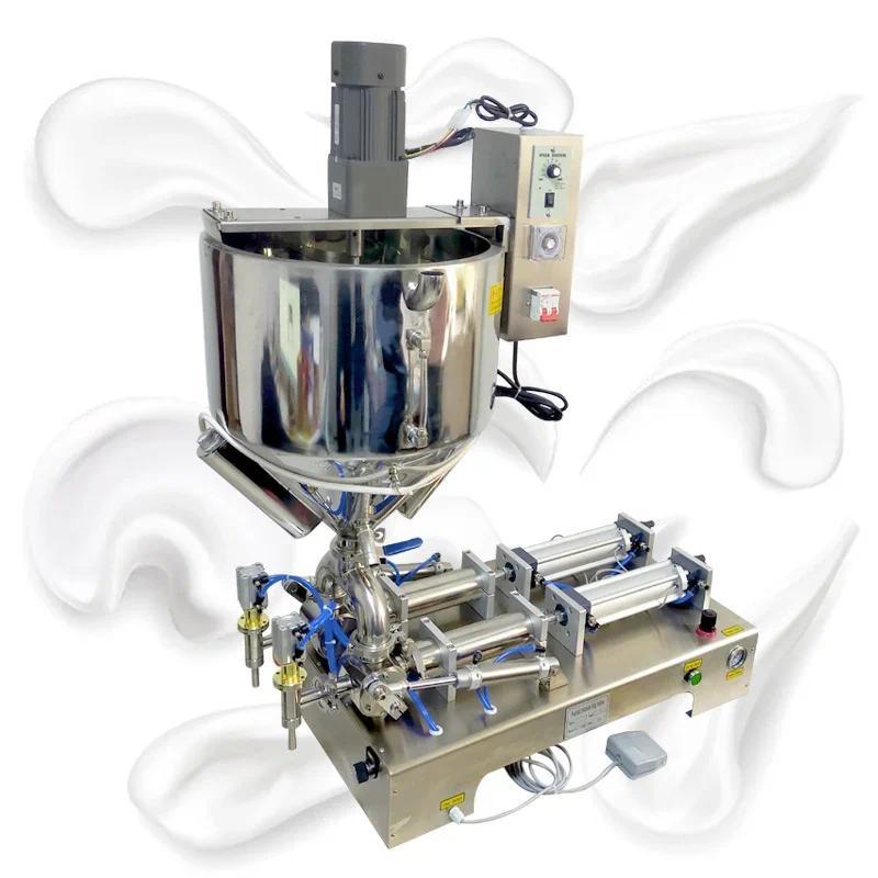 110V 220V Paste Filling Machine Liquid Paste Dual-Purpose Filling Machine With Heating Mixing Function