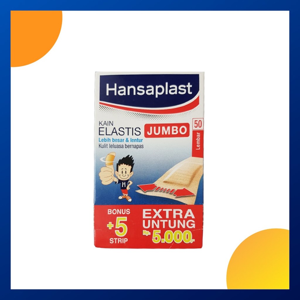 Hansaplast Kain Elastis Jumbo Box 50 + 5 Lembar