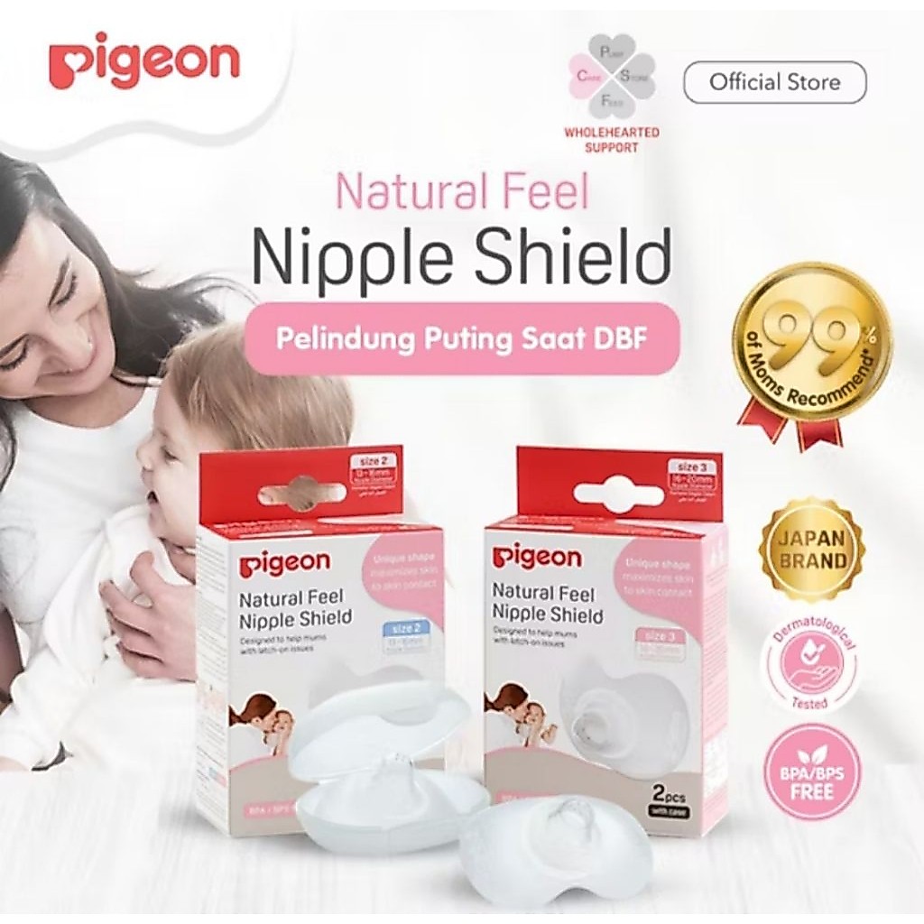 Pigeon Nat Feel Nipple Shield 2pc size M/L