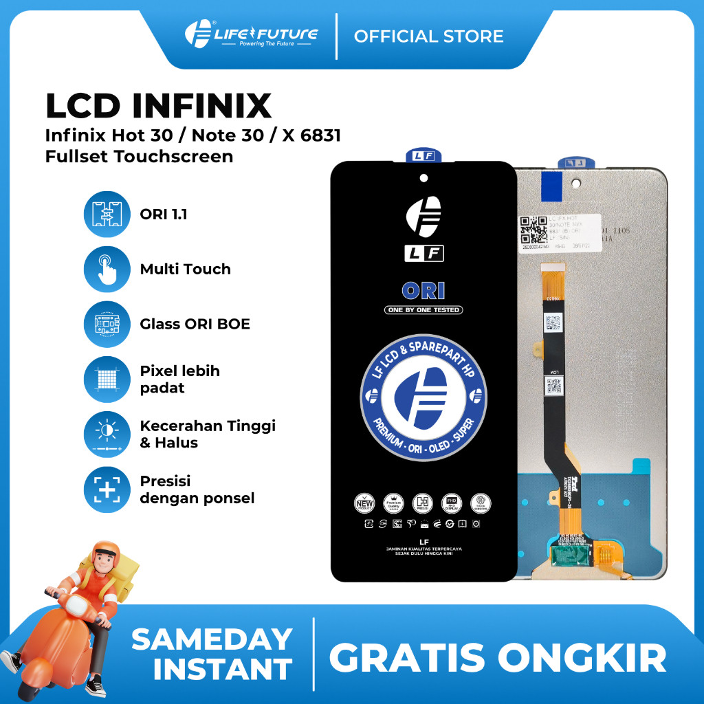 LF - LCD Infinix Hot 30 / 40 / Note 30 / 40 Pro / X 6831 Fullset Touchscreen [Cod]