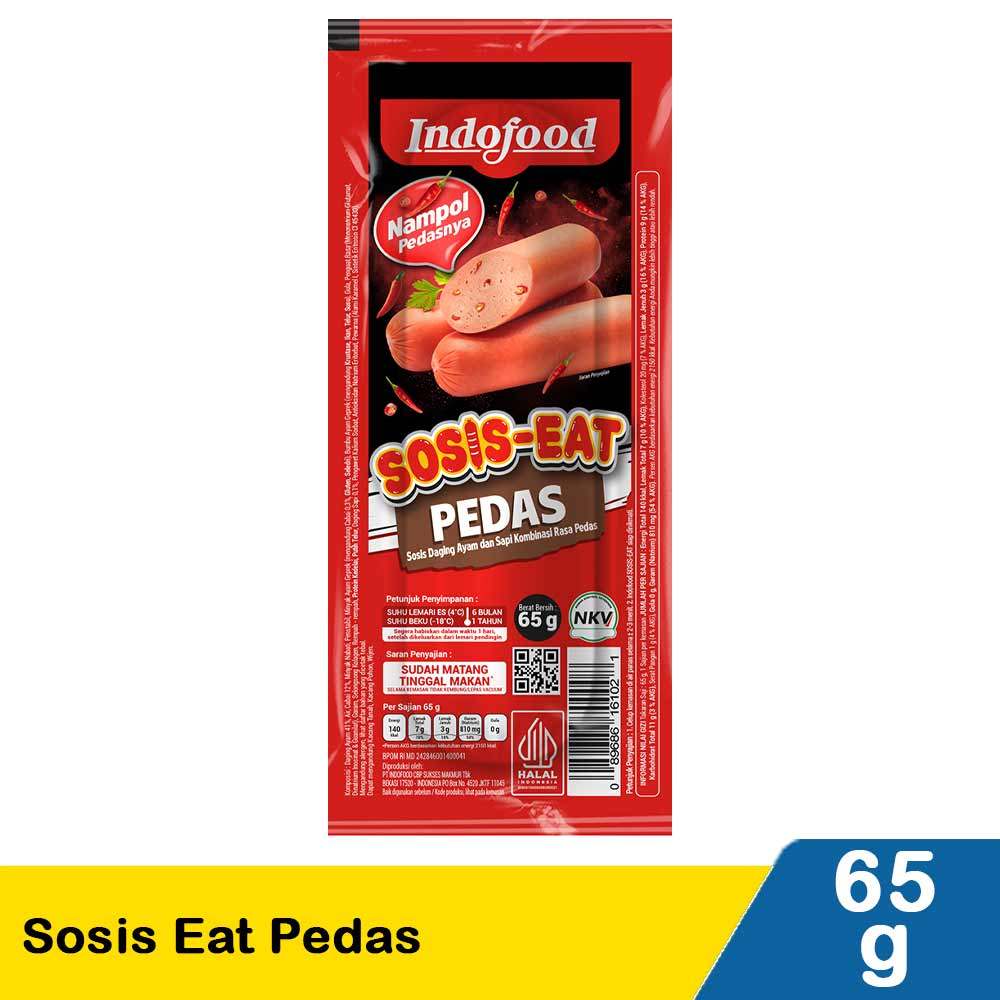 INDOFOOD SOSIS EAT PEDAS 65g