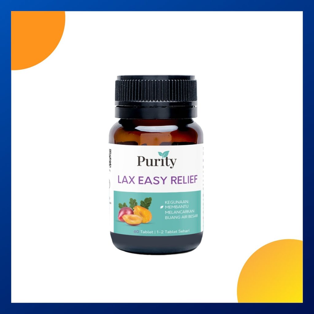 Purity Lax Easy Relief Botol 60 Tablet