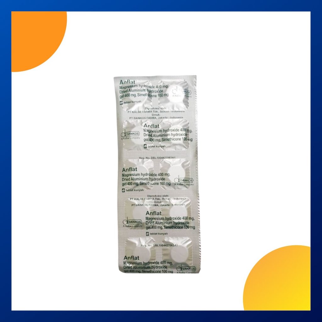 ANFLAT 1 STRIP @ 10 TABLET KUNYAH