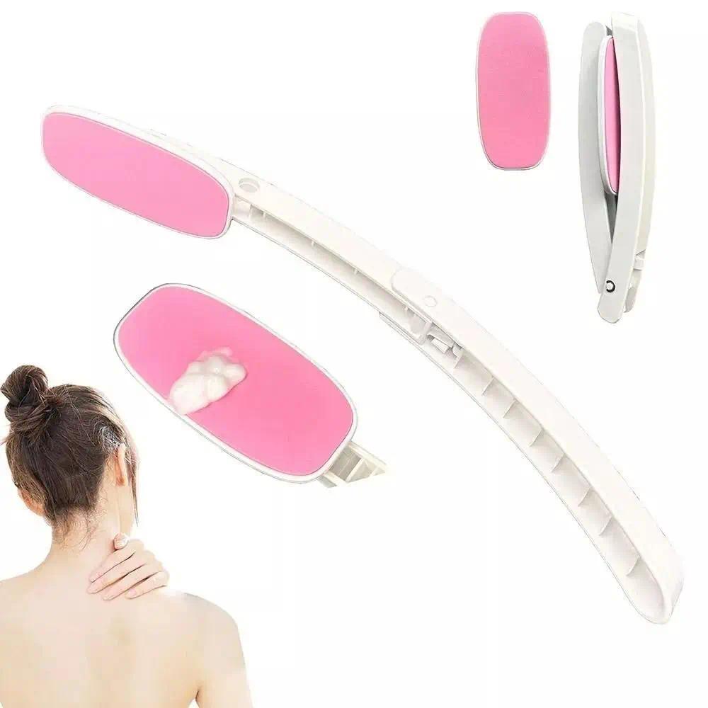 Extendable Foldable Backs Lotion Applicator Long Curved Handle Reusable Sunscreen Ointment Applicator Back SelfTanning
