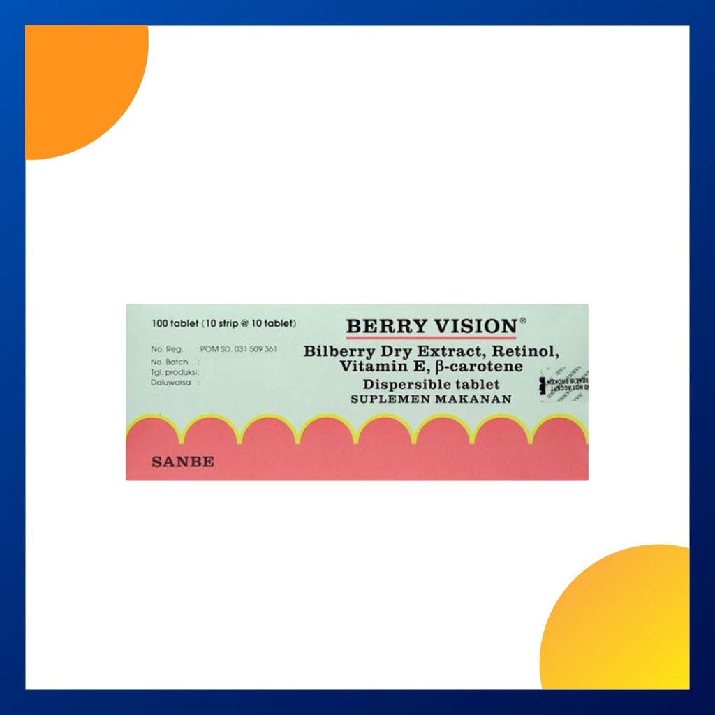 Berry Vision Dispersible Box 100 Tablet