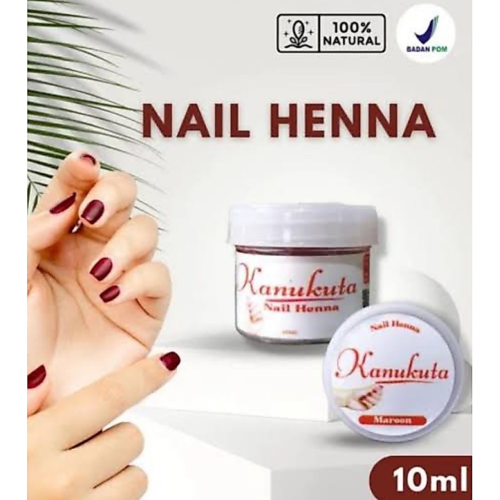 Nail Henna kanukuta maroon