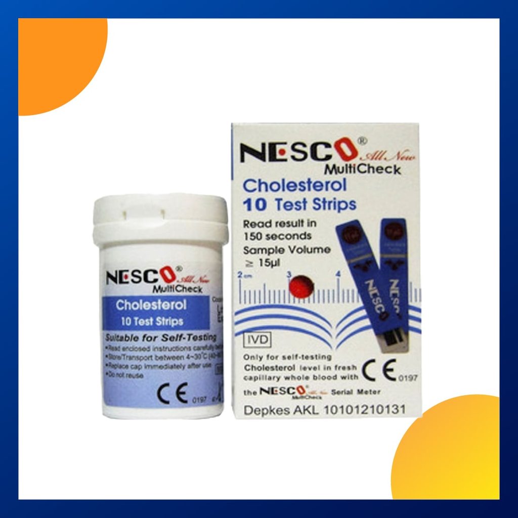 Nesco Multicheck 1 Cholestrol Test Strips Box 10 Pcs