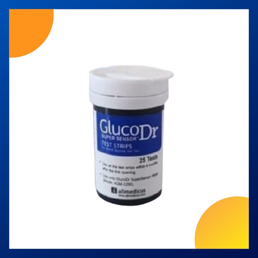 Gluco Dr Super Sensor Test Strip Botol 25 Pcs