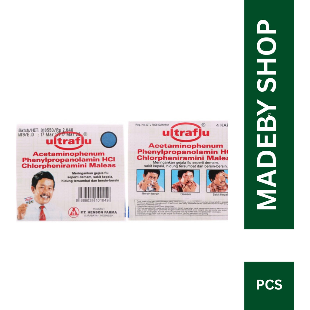 Ultraflu 1 Strip Isi 4 Tablet